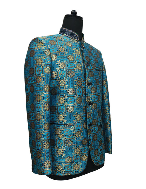 Hand Embroidered Tower Nehru